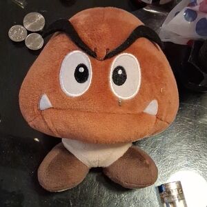 Nintendo Brown and White Goomba Plush Toy